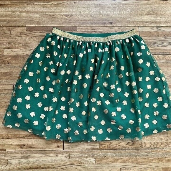 Way To Celebrate Green And Gold St Patrick's Day Tulle Skirt Size 10-12 - Picture 3 of 7
